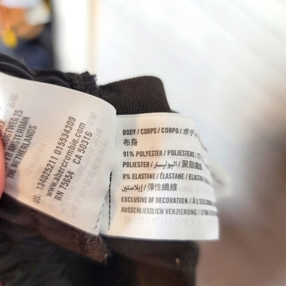 ABERCROMBIE & FITCH BLACK JOGGERS, SZ SMALL - Picture 8 of 8